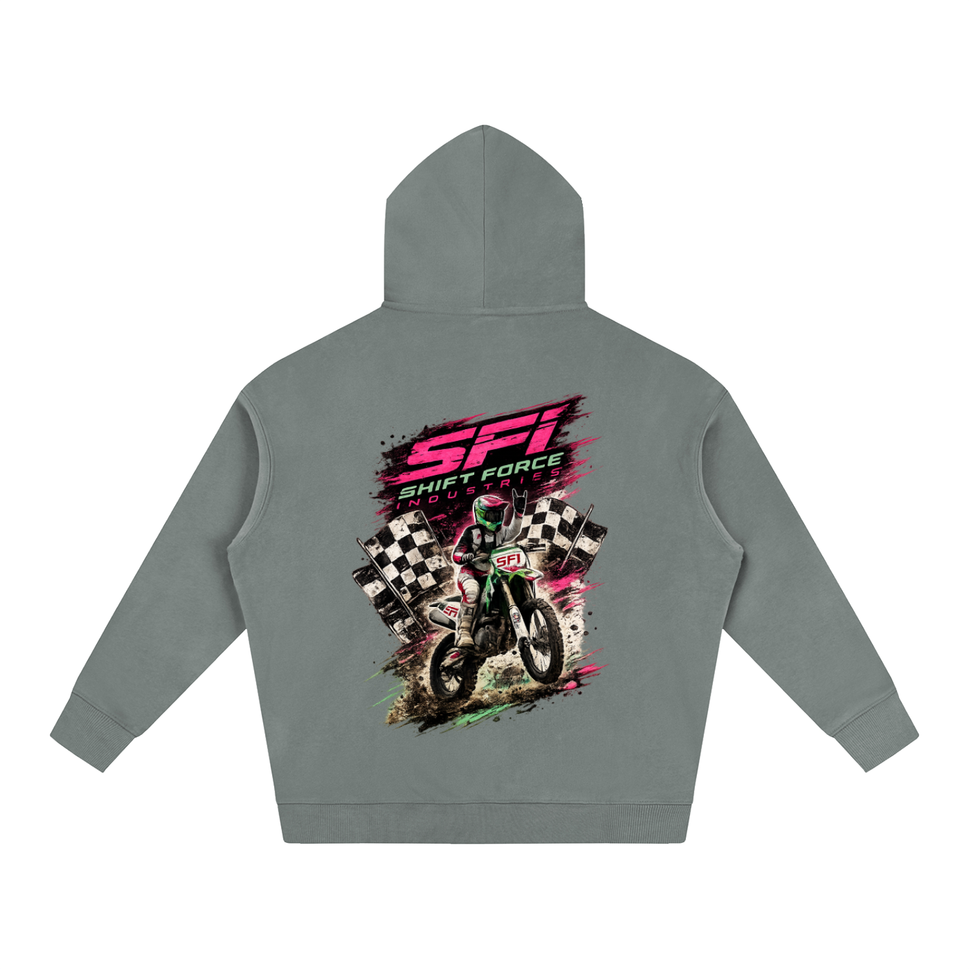 Women's Rock On Oversize Fleeced Hoodie