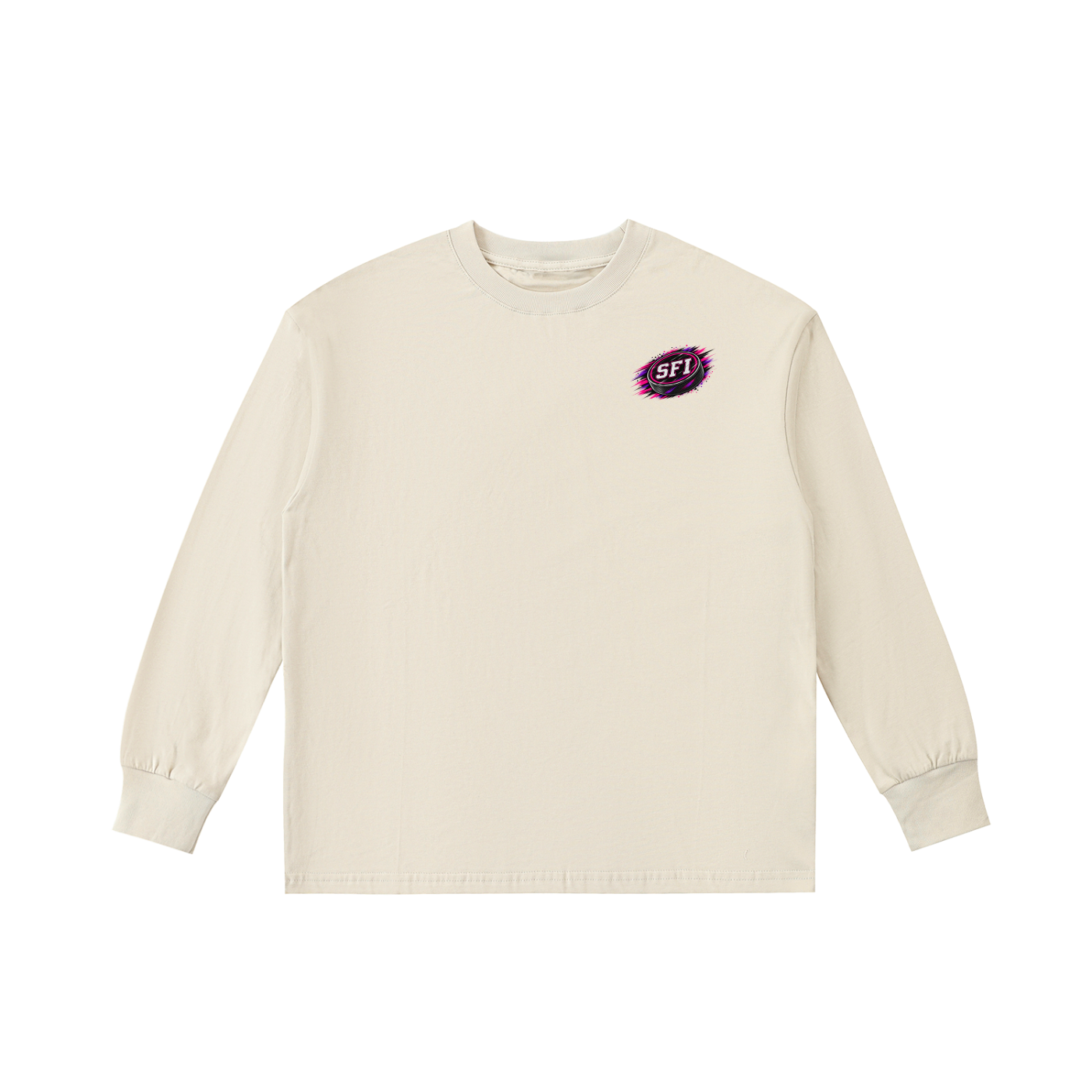 Girls Hockey Puck Long-Sleeve