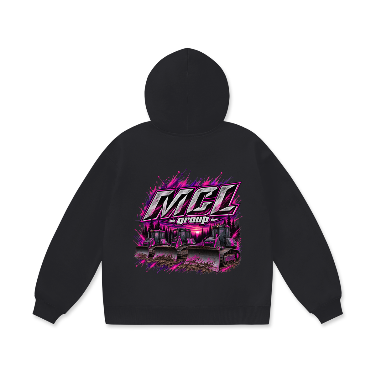 MCL Pink Dozer Heavyweight Fleece Hoodie