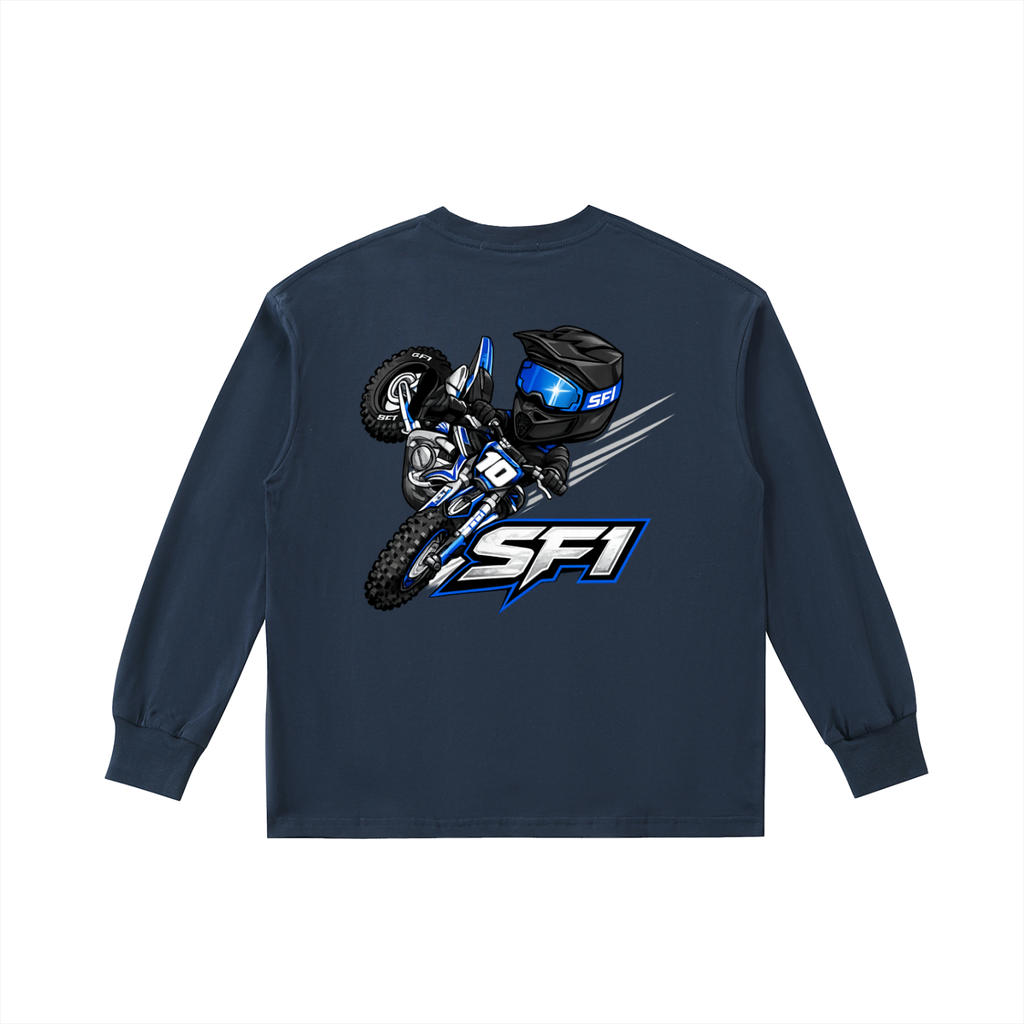 Boys Cartoon Moto Long-Sleeve Tee